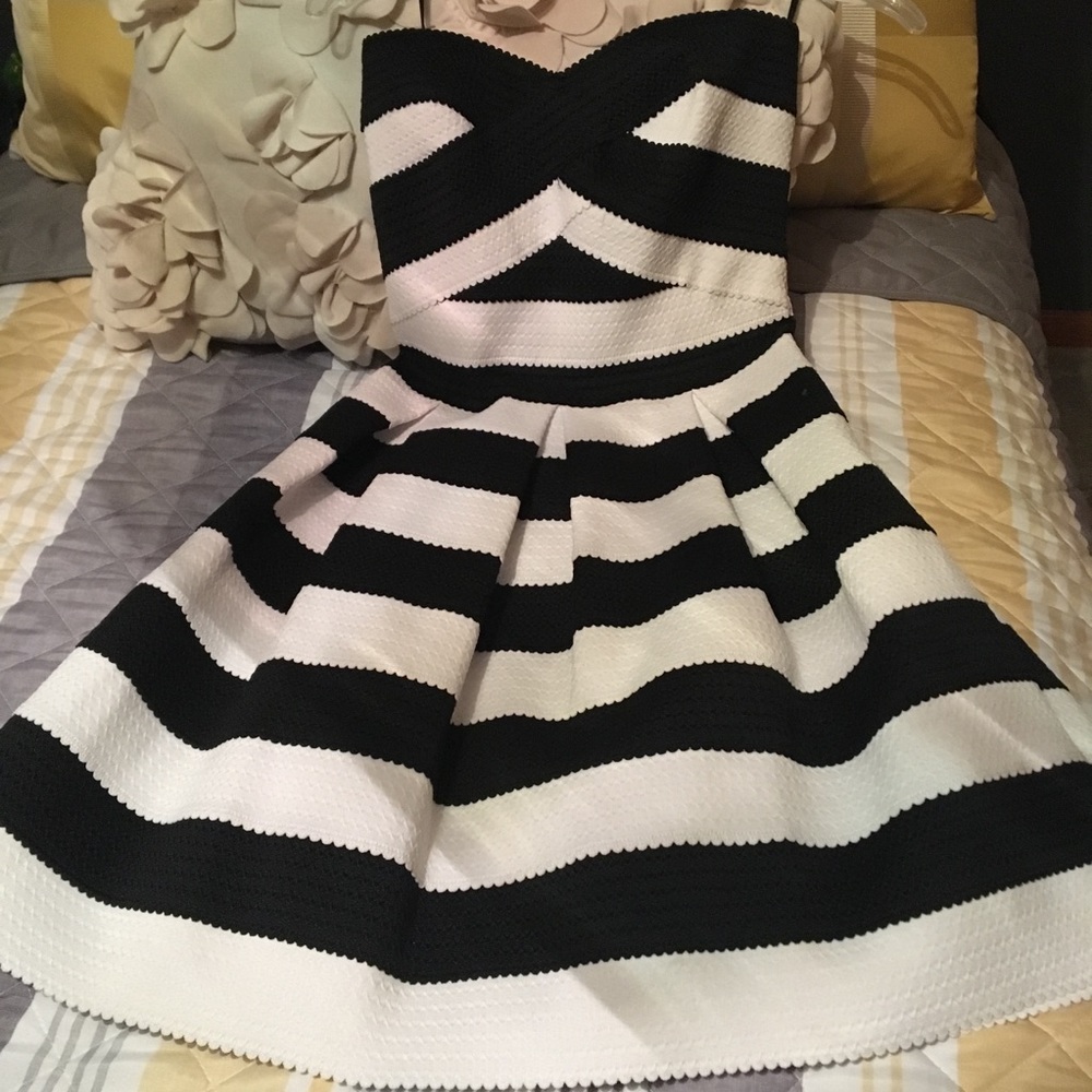 Black and white dress